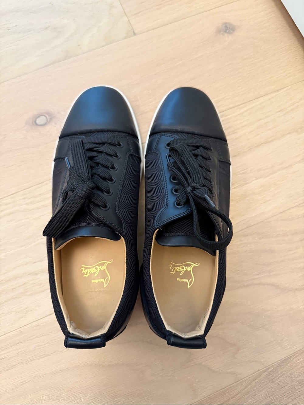 Christian Louboutin Men’s Black Low-Top Sneakers US 9